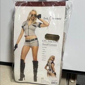 Leg Avenue Strip Search Costume Set